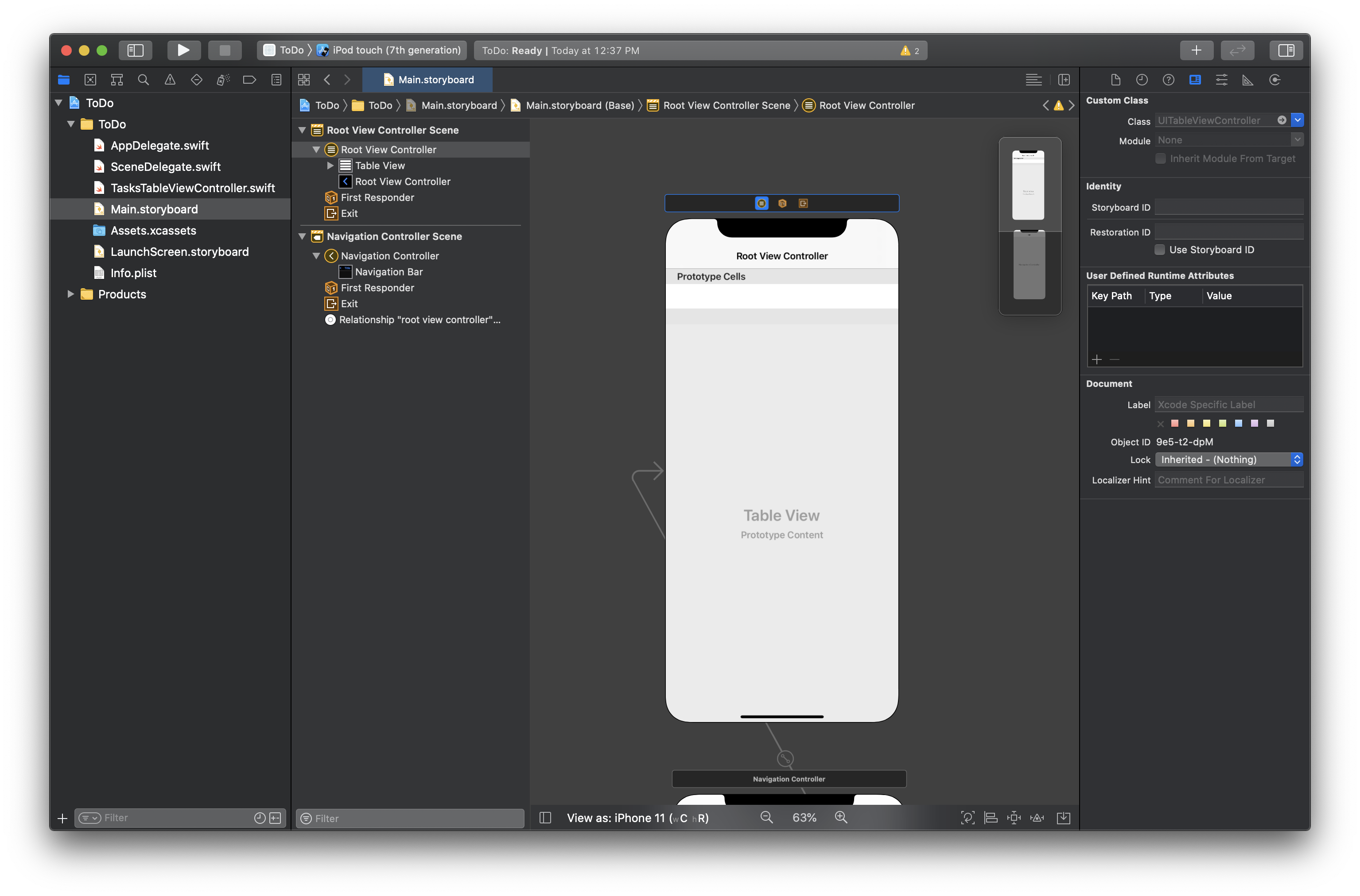 Configure Storyboard 2