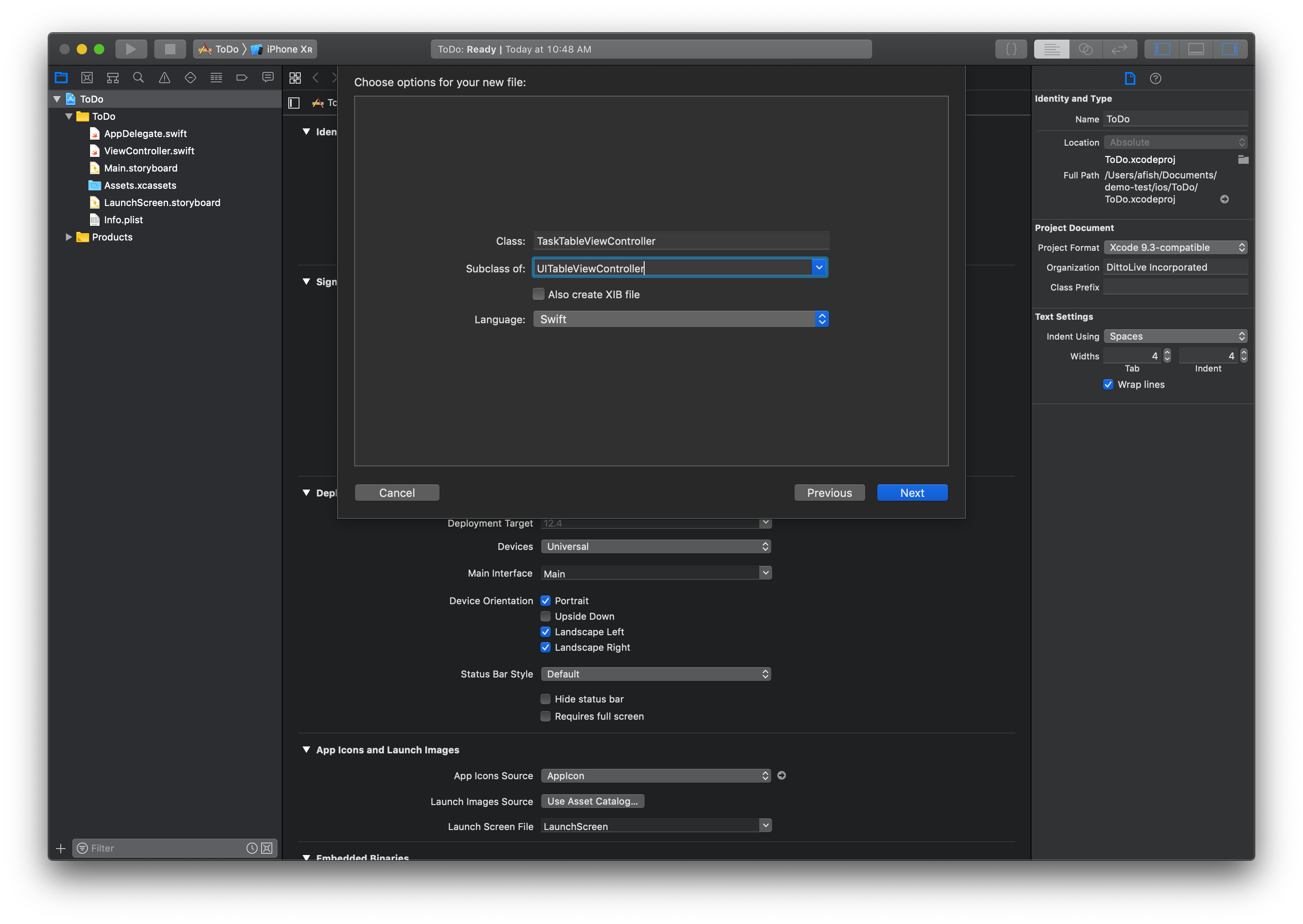 Create UI Interface for XCode