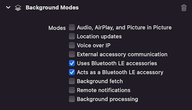 Xcode 13 Background Modes